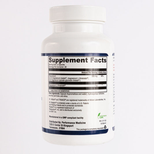 Doctor Rogers Full Body Magnesium supplement facts label