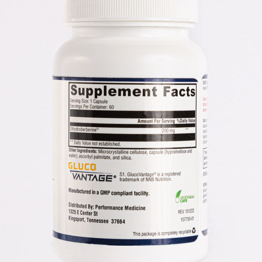 Doctor Rogers Berberine Max supplement facts label