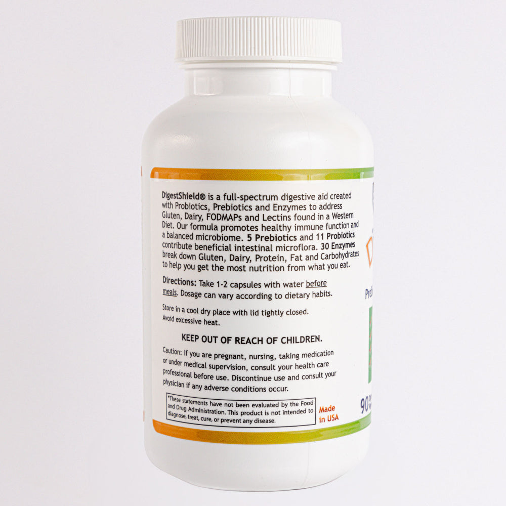 DigestShield bottle angle view