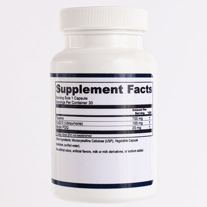 Doctor Rogers Energy Complex supplement facts label