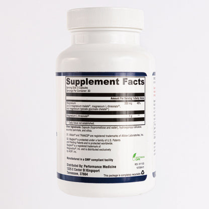 Doctor Rogers Full Body Magnesium supplement facts label