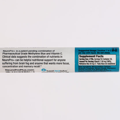 Doctor Rogers NeuroPro+ Supplement Facts Label 