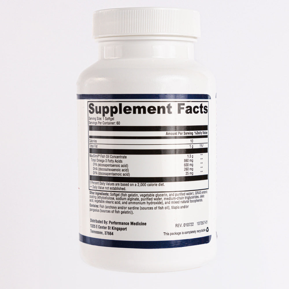 Doctor Rogers OmegaMax supplement facts label