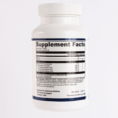 Doctor Rogers OmegaMax supplement facts label