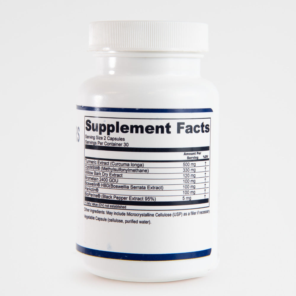 Doctor Rogers Pain Formula supplement facts label