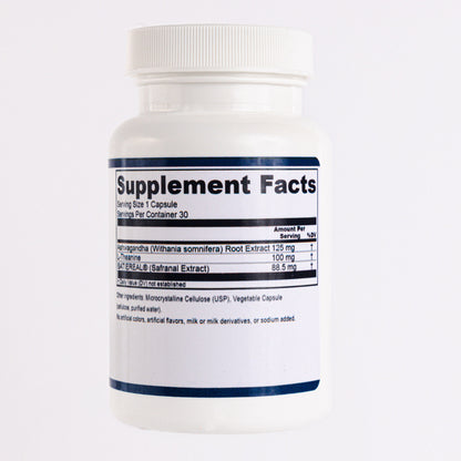 Doctor Rogers Stress Relief supplement facts label